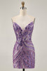 Load image into Gallery viewer, Sparkly Royal Blue Tight Beaded Strapless Short Prom Dress