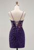 Load image into Gallery viewer, Sparkly Dark Green Corset Sequin Short Tight Prom Dress