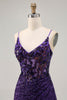 Load image into Gallery viewer, Sparkly Dark Green Corset Sequin Short Tight Prom Dress