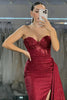 Load image into Gallery viewer, Sparkly Black Mermaid Sweetheart Long Corset Prom Dress with Beading