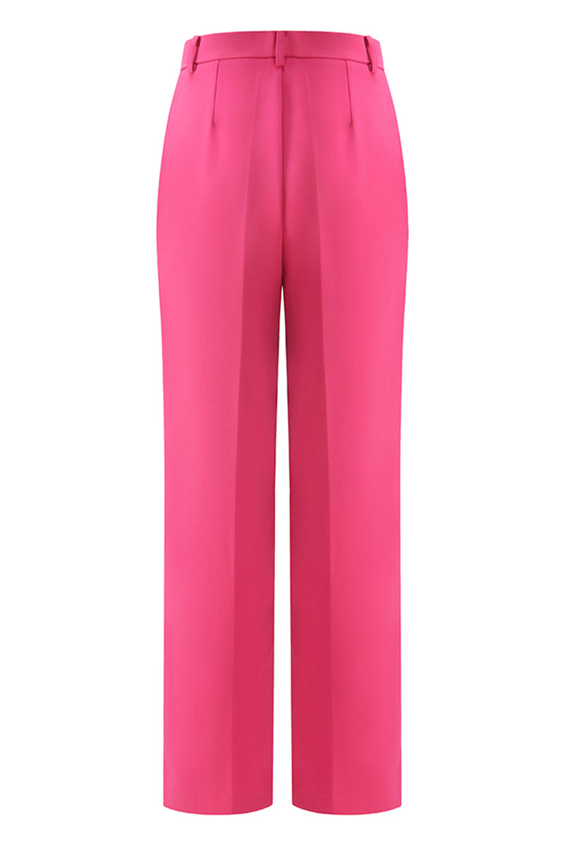 Load image into Gallery viewer, 2 Piece Fuchsia Double Breasted Women Prom Suits
