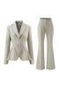Load image into Gallery viewer, 2 Piece Grey Green Notched Lapel Women Prom Suits