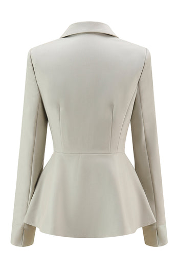 2 Piece Grey Green Notched Lapel Women Prom Suits