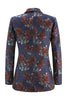 Load image into Gallery viewer, 2 Piece Blue Red Peak Lapel Floral Women Prom Suits