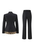 Load image into Gallery viewer, 2 Piece Black Shawl Lapel Women Prom Suits with Bow
