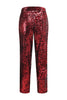 Load image into Gallery viewer, 2 Piece Sparkly Red Leopard Sequin Peak Lapel Women Prom Suits