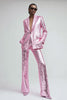 Load image into Gallery viewer, Sparkly Pink Sequins 2 Piece Women Prom Suits with Pockets