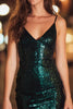 Load image into Gallery viewer, Sparkly Dark Green Short Tight Sequin Cocktail Dress