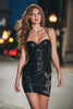 Load image into Gallery viewer, Sparkly Black Tight Sequin Short Cocktail Dress