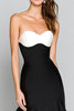 Load image into Gallery viewer, Black and White Mermaid Sweetheart Long Satin Formal Dress