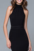 Load image into Gallery viewer, Mermaid Black and White High Neck Ruffled Long Formal Dress