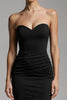 Load image into Gallery viewer, Black Mermaid Sweetheart Ruffled Long Formal Dress