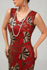 Load image into Gallery viewer, Sparkly Black Golden Fringed Sequins Flapper Dress with Beading