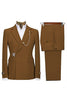 Load image into Gallery viewer, 2 Piece Notched Lapel Navy Prom Men&#39;s Suits