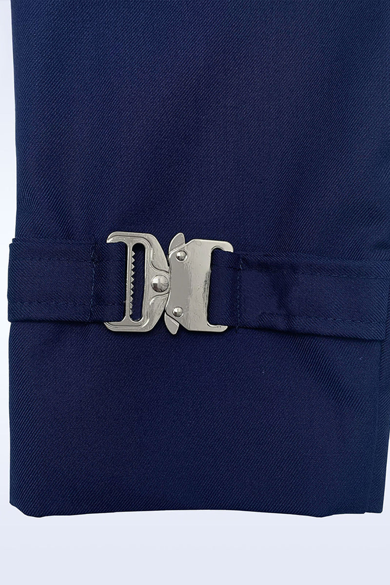 Load image into Gallery viewer, 2 Piece Notched Lapel Navy Prom Men&#39;s Suits