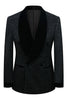 Load image into Gallery viewer, Sparkly 2 Piece Navy Shawl Lapel Prom Men&#39;s Suits