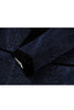 Load image into Gallery viewer, Sparkly 2 Piece Navy Shawl Lapel Prom Men&#39;s Suits