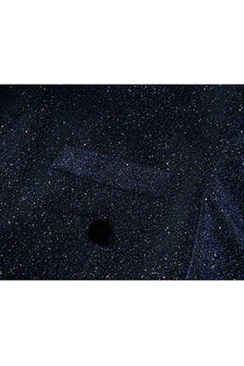 Sparkly 2 Piece Navy Shawl Lapel Prom Men's Suits