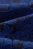 Load image into Gallery viewer, 2 Piece Jacquard Blue Shawl Lapel Prom Men&#39;s Suits