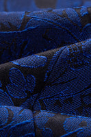 Load image into Gallery viewer, 2 Piece Jacquard Blue Shawl Lapel Prom Men&#39;s Suits