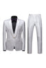 Load image into Gallery viewer, 2 Piece Jacquard Blue Shawl Lapel Prom Men&#39;s Suits