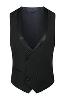 Load image into Gallery viewer, Sparkly Black 3 Piece Prom Men&#39;s Suits with Rhinestones