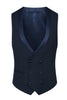 Load image into Gallery viewer, Sparkly Black 3 Piece Prom Men&#39;s Suits with Rhinestones