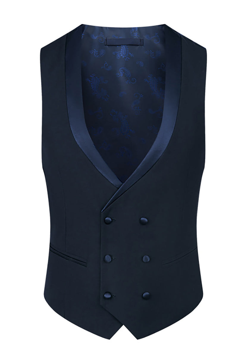 Load image into Gallery viewer, Sparkly Black 3 Piece Prom Men&#39;s Suits with Rhinestones