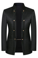 Load image into Gallery viewer, 3 Piece Khaki Jacquard Double Breasted Prom Men&#39;s Suits