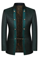 Load image into Gallery viewer, 3 Piece Khaki Jacquard Double Breasted Prom Men&#39;s Suits