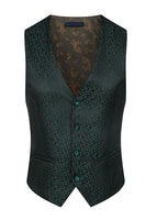 Load image into Gallery viewer, 3 Piece Khaki Jacquard Double Breasted Prom Men&#39;s Suits