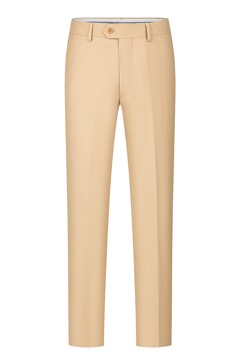 Load image into Gallery viewer, 3 Piece Khaki Jacquard Double Breasted Prom Men&#39;s Suits