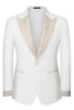 Load image into Gallery viewer, 3 Piece One Button Ivory Prom Men&#39;s Suits with Pockets