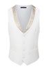 Load image into Gallery viewer, 3 Piece One Button Ivory Prom Men&#39;s Suits with Pockets