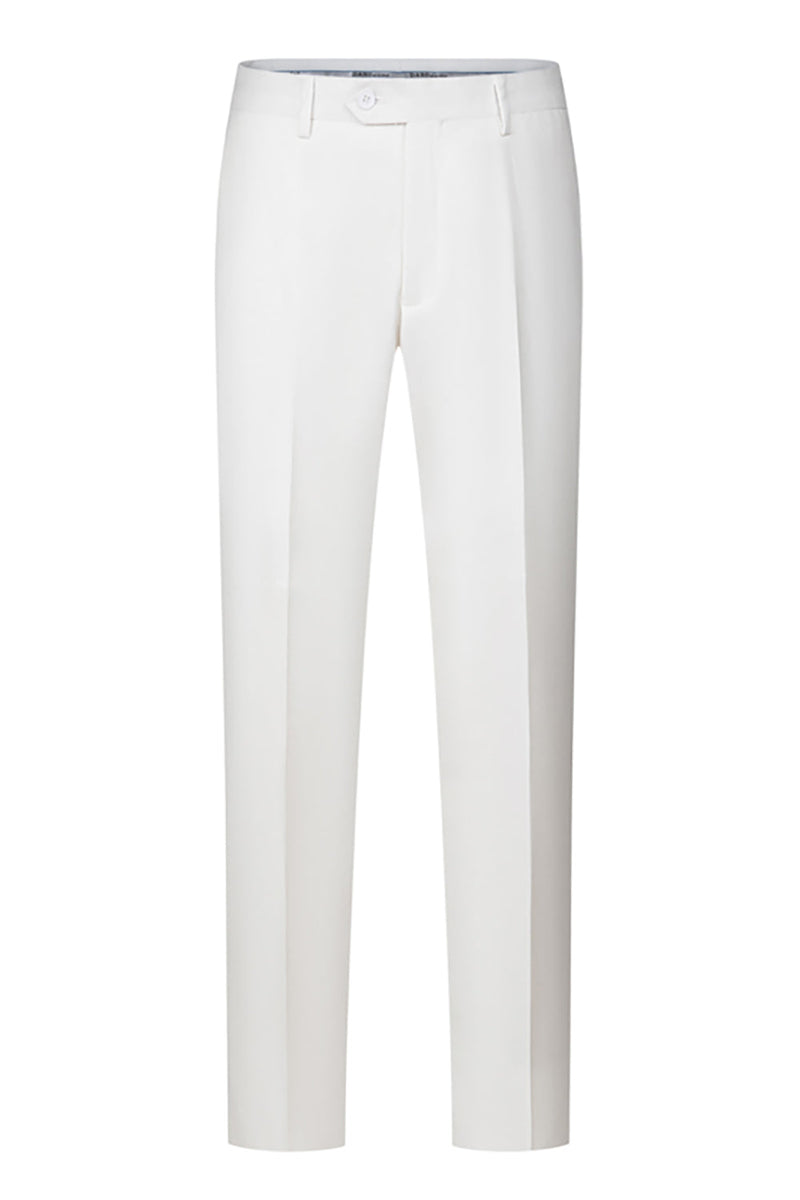 Load image into Gallery viewer, 3 Piece One Button Ivory Prom Men&#39;s Suits with Pockets