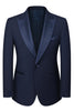 Load image into Gallery viewer, 3 Piece One Button Ivory Prom Men&#39;s Suits with Pockets