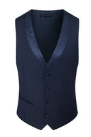 Load image into Gallery viewer, 3 Piece One Button Ivory Prom Men&#39;s Suits with Pockets