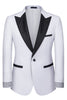 Load image into Gallery viewer, 3 Piece One Button Ivory Prom Men&#39;s Suits with Pockets