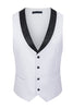 Load image into Gallery viewer, 3 Piece One Button Ivory Prom Men&#39;s Suits with Pockets