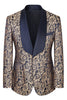 Load image into Gallery viewer, 3 Piece Dark Green Shawl Lapel Jacquard Prom Men&#39;s Suits