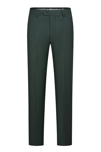 3 Piece Dark Green Shawl Lapel Jacquard Prom Men's Suits