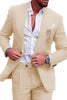 Load image into Gallery viewer, 2 Piece Green One Button Peak Lapel Prom Men&#39;s Suits