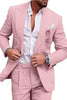 Load image into Gallery viewer, 2 Piece Green One Button Peak Lapel Prom Men&#39;s Suits