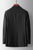 Load image into Gallery viewer, Black 2 Piece Double Breasted Peak Lapel Prom Men&#39;s Suits