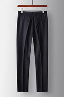 Load image into Gallery viewer, Navy Peak Lapel Striped 2 Piece Prom Men&#39;s Suits