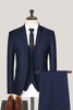 Load image into Gallery viewer, Black Notched Lapel 3 Piece Single Breasted Prom Men&#39;s Suits