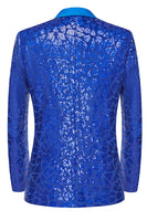 Load image into Gallery viewer, Sparkly Sequins Black Golden 2 Piece Prom Men&#39;s Suits