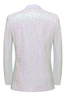 Load image into Gallery viewer, Sparkly Sequins Black Golden 2 Piece Prom Men&#39;s Suits