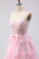 Load image into Gallery viewer, Green A Line Sweetheart Long Corset Prom Dress with Slit