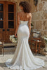 Load image into Gallery viewer, Ivory Mermaid Lace Corset Sweep Train Wedding Dress